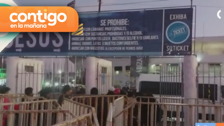 Video | Así se vivieron los incidentes en la entrada del Estadio Nacional