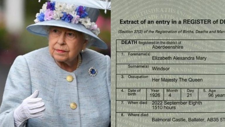 Publican certificado de defunción de la reina Isabel II: Revela su causa y fecha de muerte