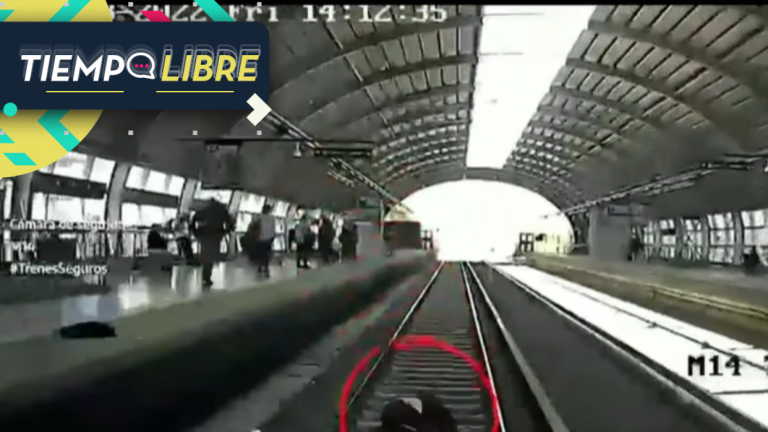 Increíble: Un hombre se desmayó, cayó a las vías del tren y salió ileso