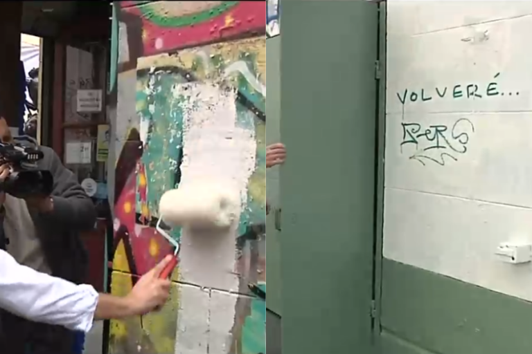 Plan antirayados duró intacto 24 horas: Antisociales volvieron a intervenir fachadas pintadas en Valparaíso