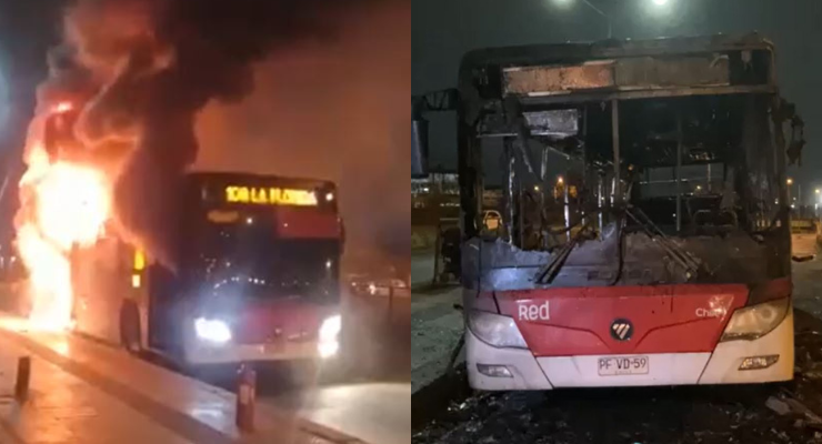 Pasajero quemó micro en PAC: Roció el líquido acelerante con personas a bordo