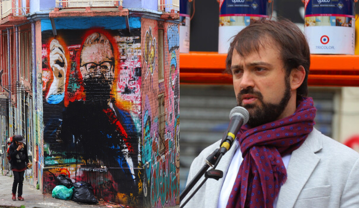 Alcalde Sharp condena ataque a mural de Salvador Allende en Valparaíso: 