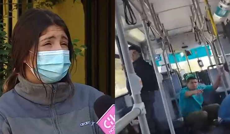 Pasajera de bus apedreado en Barrio Bellavista: 