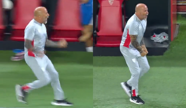 Nueva locura de Sampaoli en España: Gritó desenfrenadamente un gol al técnico rival, pero lo anularon