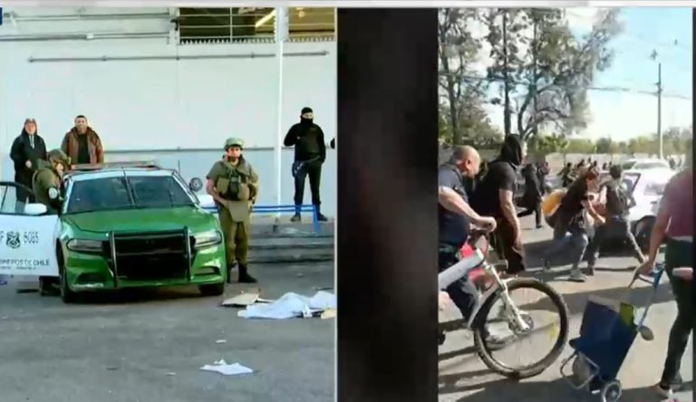 Con patrullas: Carabineros resguarda supermercado de Puente Alto tras varios saqueos en menos de 24 horas