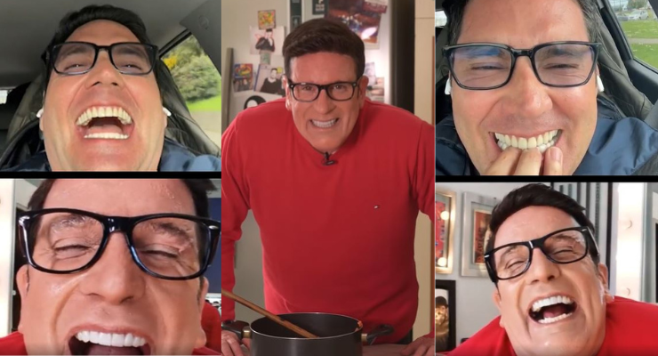 Comiendo cebolla y explotando de risa: La hilarante nueva imitación de Stefan Kramer a Pancho Saavedra