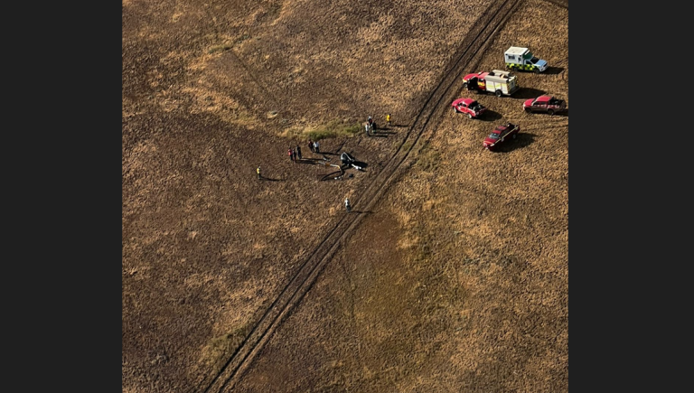 Helicóptero capotó en Tiltil: Carabineros informa que no habría lesionados