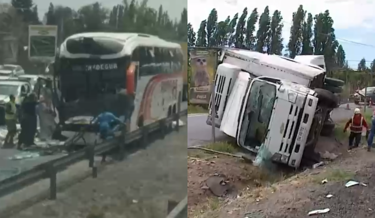 Ad portas del fin de semana largo: Grave accidente en la Ruta 5 Sur genera una alta congestión vehicular