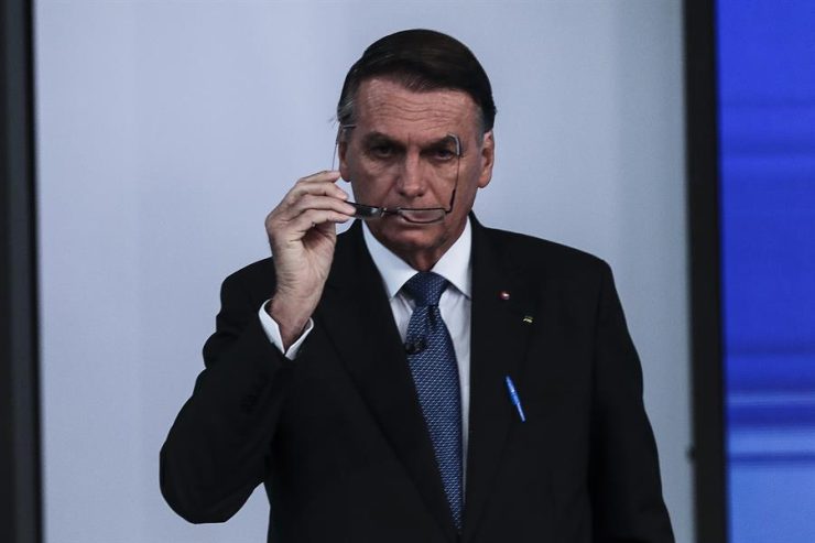 Bolsonaro en la previa de las elecciones en Brasil: 