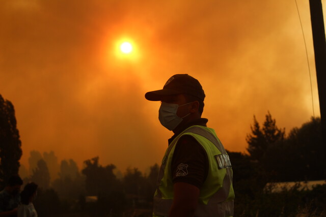 Declaran Alerta Amarilla para la Región de O’Higgins: Se registran 5 incendios forestales activos