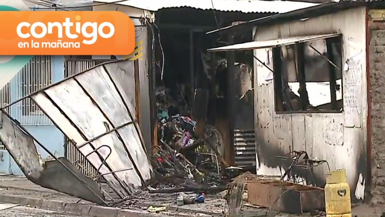 Crimen fatal: Mujer fue asesinada a balazos y quemaron su casa en Conchalí