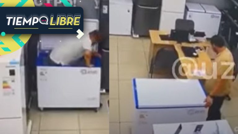 Nada salió como esperaba: Ladrón quedó encerrado en un refrigerador tras intentar robar una tienda de electrodomésticos