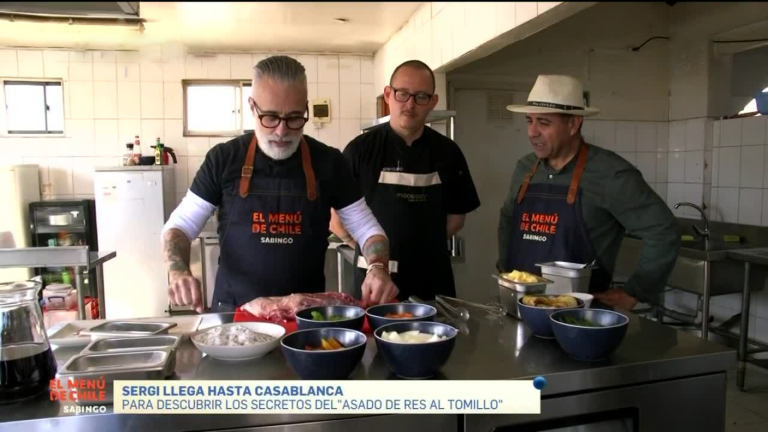 El Menú de Chile: Sergi Arola preparó “Asado de Res al Tomillo”