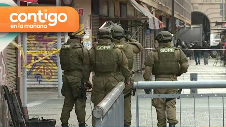 Detectan posible artefacto explosivo en Santiago centro: GOPE trabaja en el lugar