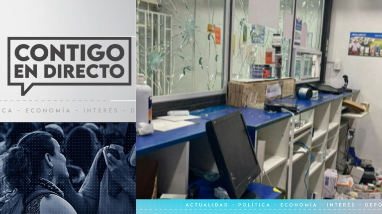 “Nos intentaron agredir”: Delincuentes saquean farmacia en Vicuña Mackenna