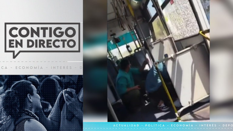Video | Desconocidos apedrearon micro con pasajeros en Santiago Centro