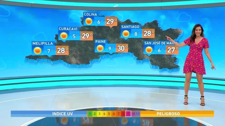 Vanessa Noé y el informe del tiempo para este sábado 22 de octubre