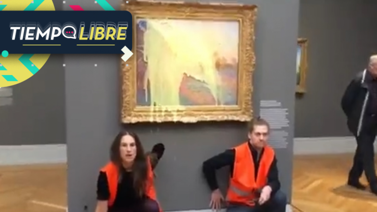 Al igual que con Van Gogh: Activistas arrojaron puré de papas a cuadro de Monet en Alemania