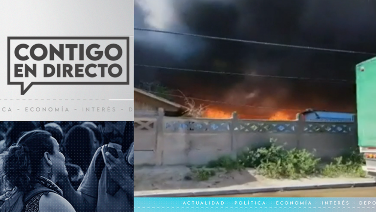 Último minuto: Bomberos combaten incendio en bodega de plásticos en San Bernardo