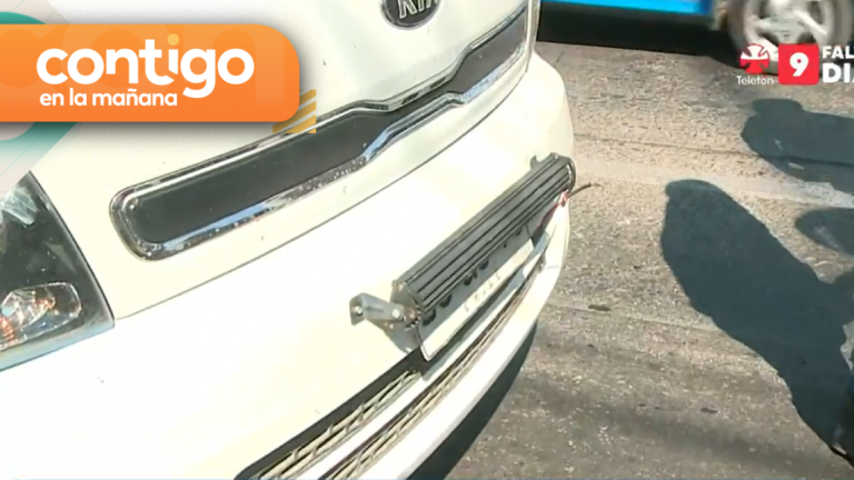 Camión utilizó dispositivo para ocultar placa patente: Conductor fue detenido