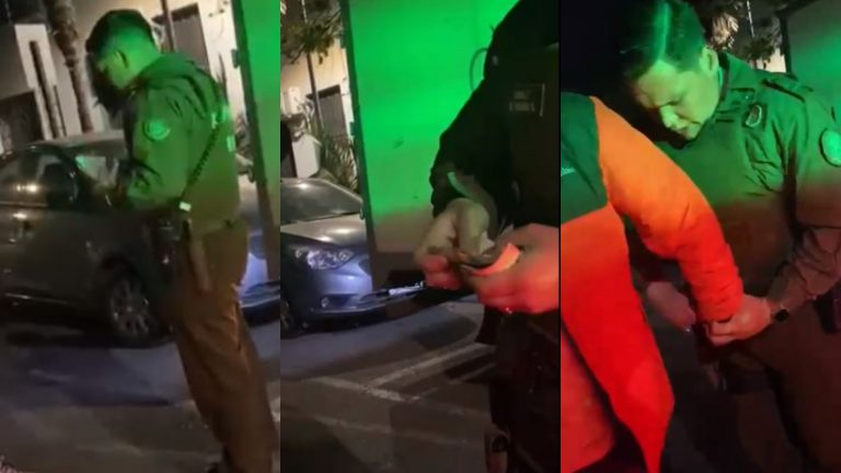 Así fue la detención de un hombre que intentó sobornar a carabinero con $200 mil: 