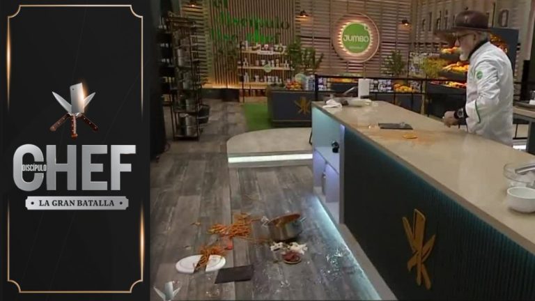 ¡Furia total! Ennio rompió los platos de su menú al verse superado en la prueba de equipos