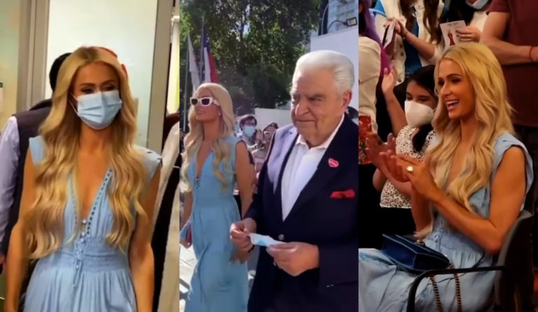 Acompañada de Don Francisco: Paris Hilton conoció las instalaciones de Instituto Teletón de Santiago