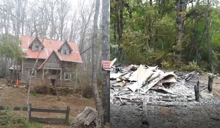 Encapuchados queman viviendas de cuidadores y oficinas de Conaf en el Parque Nacional Nahuelbuta