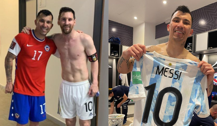 Desde Messi hasta Cristiano Ronaldo: La increíble colección de camisetas con la que cuenta Gary Medel