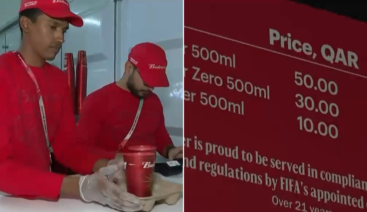 Hasta $15 mil por lata: Hinchas esquivan las restricciones ante el alto costo de la cerveza en Qatar