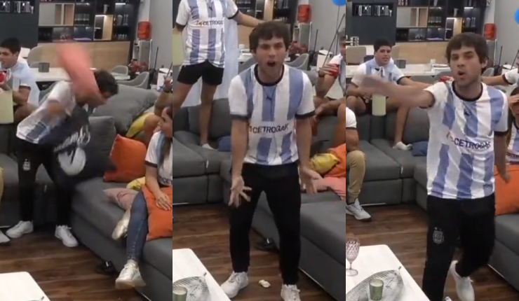 La eufórica reacción de participante del reality Gran Hermano se vuelve viral por derrota de Argentina en Qatar