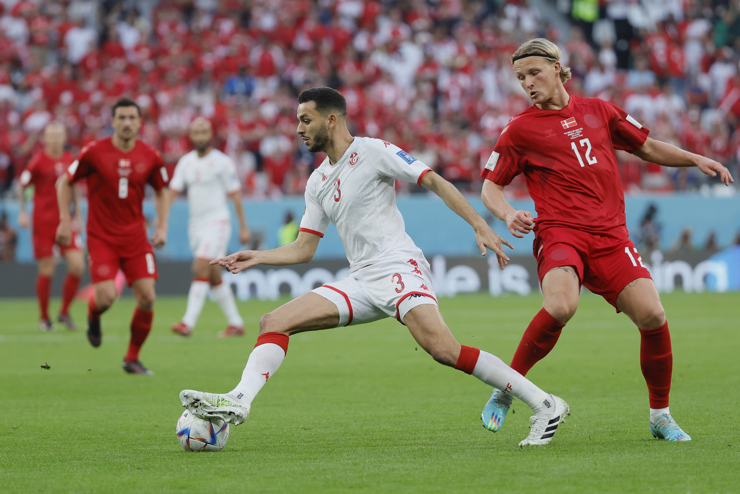 Llegó el primer 0-0: Dinamarca y Túnez no se sacaron ventaja en el estreno del Grupo D