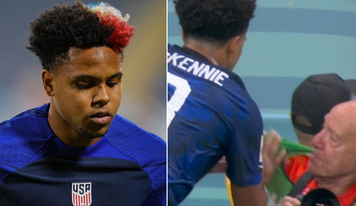 El repudiado gesto de Weston McKennie en Qatar: Jugador usó como trapo a fotógrafo del Mundial