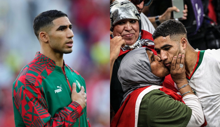La emotiva celebración de jugador marroquí con su madre tras el triunfo ante Bélgica que da la vuelta al mundo