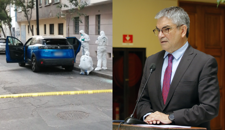 Rompieron el parabrisas de su auto: Desconocidos robaron pertenencias a ministro Mario Marcel