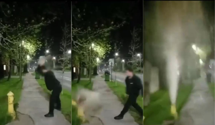 Formalizan a sujeto que destruyó grifo en Las Condes: Se perdieron cerca de 85 mil litros de agua