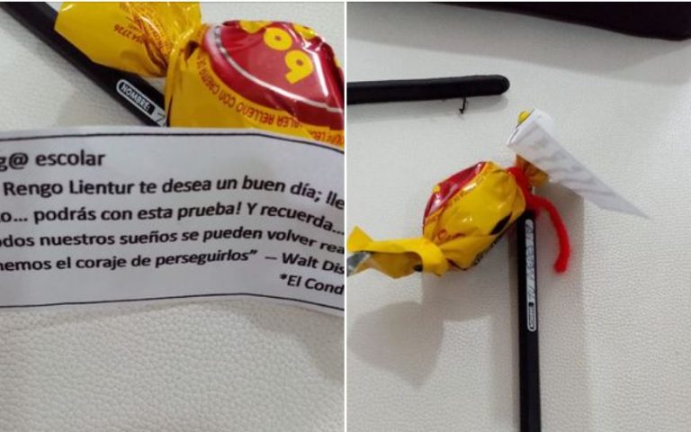 Viralizan detallista regalo que chofer de micro dio a estudiantes que iban a rendir la PAES en Concepción