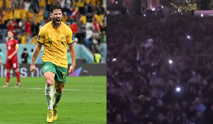 En plena madrugada: Así gritaron en Australia el histórico gol que los mete en octavos de final