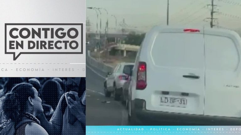 Mujer sufre violenta encerrona en autopista de Renca