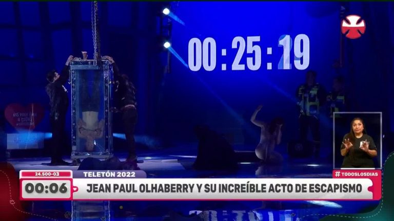 El increíble acto de escapismo de Jean Paul Olhaberry en el Teatro de la Teletón