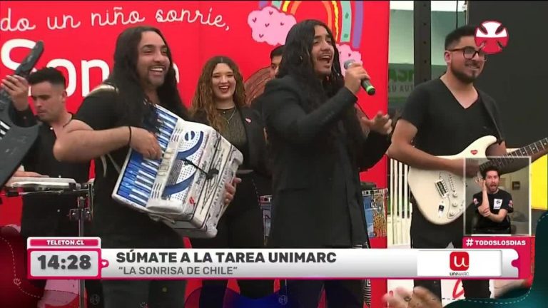 ¡Tremendo grupo! La Noche cantó en vivo para la Teletón