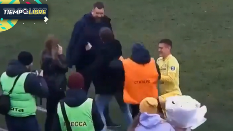 Escandalosa pedida de matrimonio: Guardia sacó a empujones a la novia de un futbolista en plena propuesta