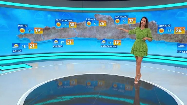 Vanessa Noé y el informe del tiempo para este sábado 19 de noviembre