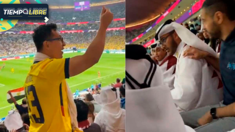 “Cállate”: Hincha ecuatoriano se burló del dinero de Qatar y casi desata pelea en pleno partido