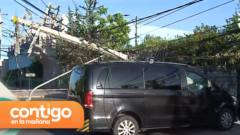 Accidente en San Miguel: Conductor chocó poste de luz tras quedarse dormido