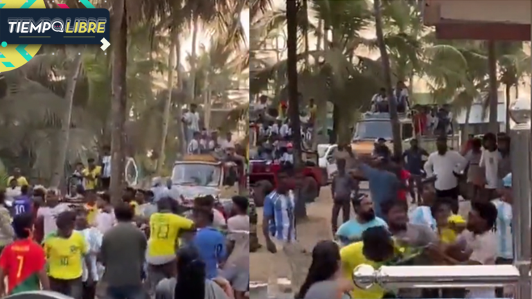 ¡A los golpes! Fanáticos de Argentina y Brasil se enfrentaron en India