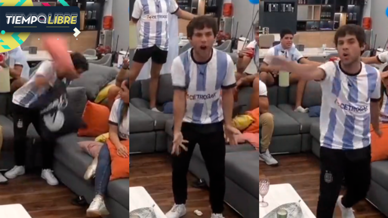 La desatada reacción de un participante de Gran Hermano tras derrota de Argentina en Mundial de Qatar