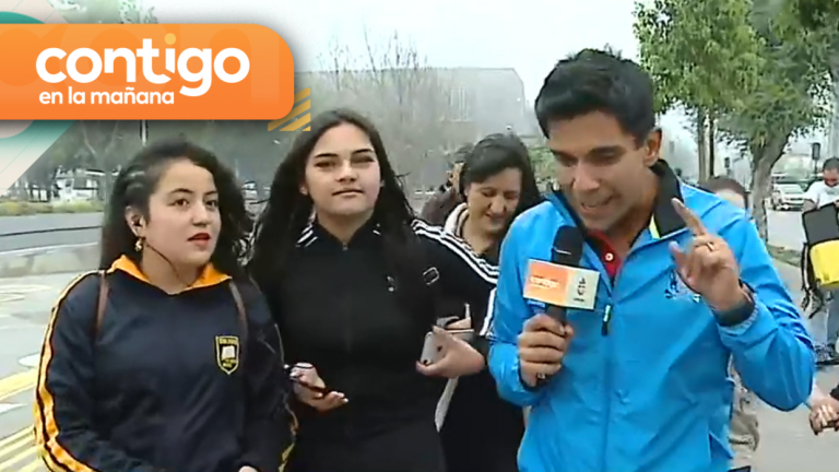 ¿Las dejarán entrar? Juan Pablo Queraltó realizó una divertida travesía para llevar a estudiantes al colegio