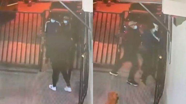 Cámaras captaron violenta agresión a conserje con armas de fuego: Sujetos simularon ser visitantes