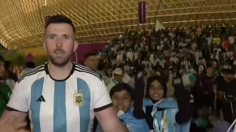 La fanaticada transnacional de Messi: Hinchas de distintos países llegaron a Qatar para alentar al argentino